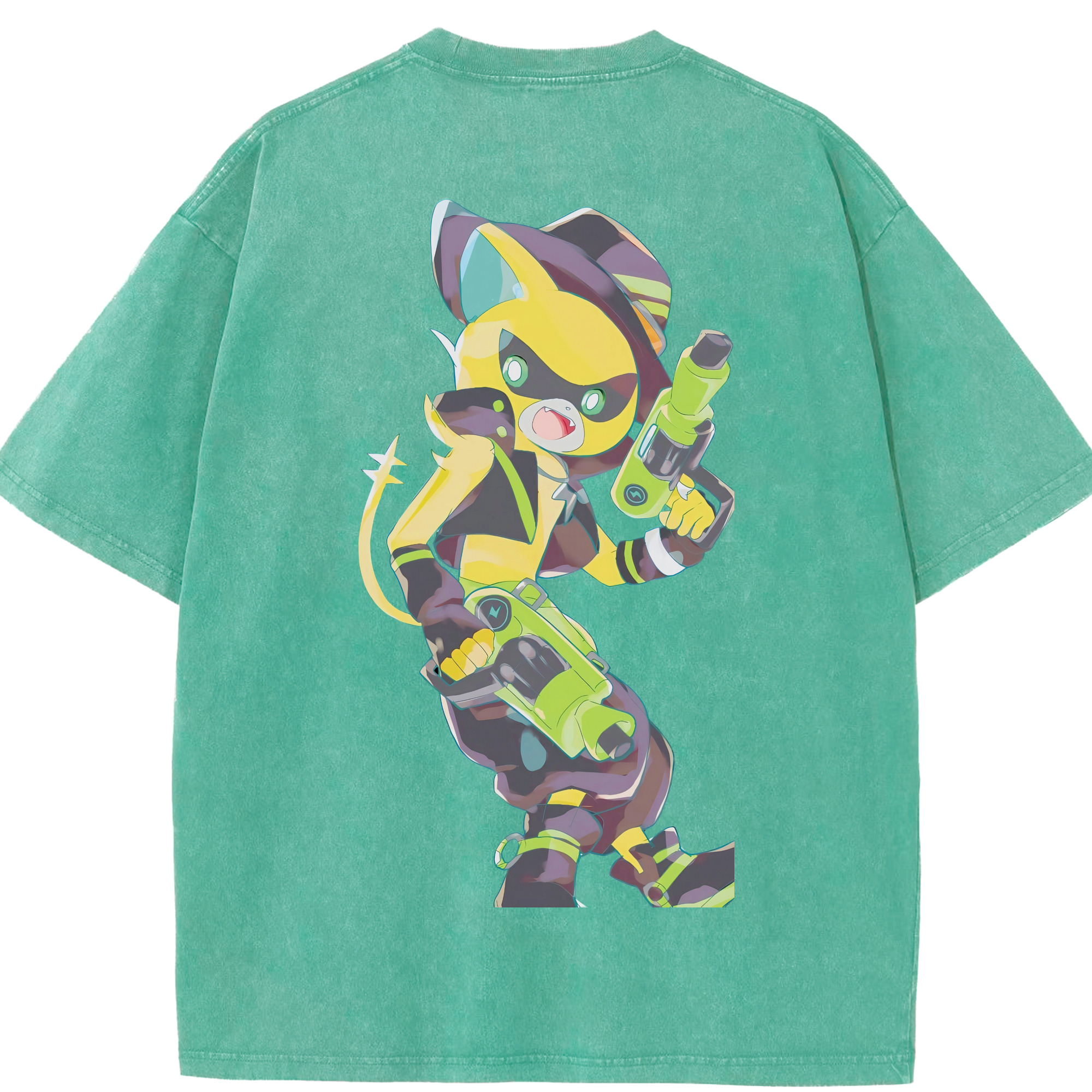 （画像用） 妖怪ウォッチ Yo-kai Watch 綿100% ヴィンテージ風 半袖Tシャツ（背面プリント）